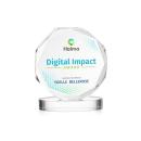 Acadian Full Color Clear on Alberton Base Polygon Crystal Award