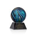 Malton Black on Sheffield Base Globe Glass Award