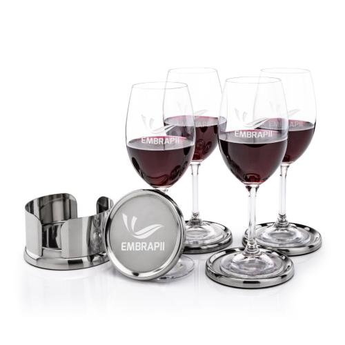 Corporate Gifts - Barware - Gift Sets - Baldoni Coasters & Naples Wine Set