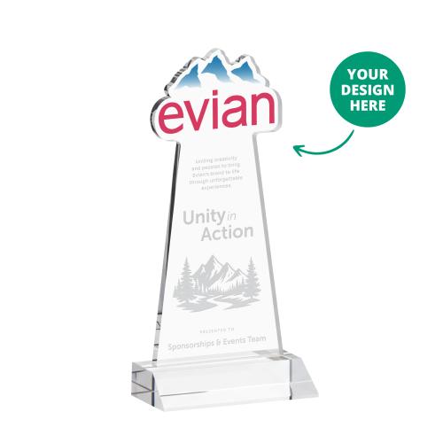 EdgeCraft Clear (via Ocean) on Mitered Base Unique Crystal Award