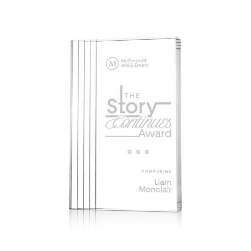 Awards and Trophies - Acrylic Awards - Haverton Clear Rectangle Acrylic Award
