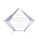 Crawford Blue Diamond Acrylic Award