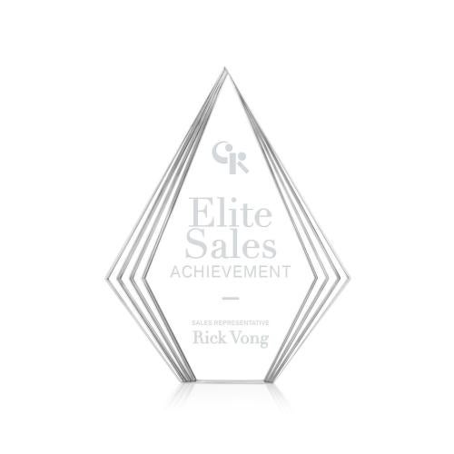 Awards and Trophies - Acrylic Awards - Brantley Clear Diamond Acrylic Award