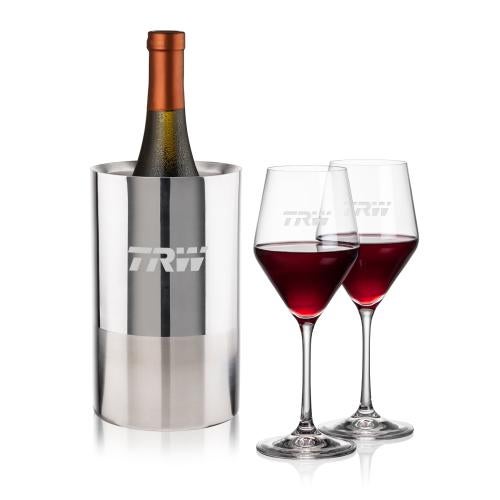 Corporate Gifts - Barware - Gift Sets - Catania Wine Cooler & Bengston Wine Set