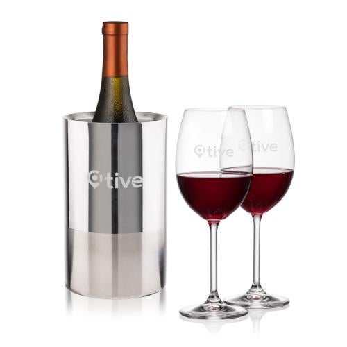 Corporate Gifts - Barware - Wine Accessories - Wine Coolers - Catania Wine Cooler & Blyth Wine Set