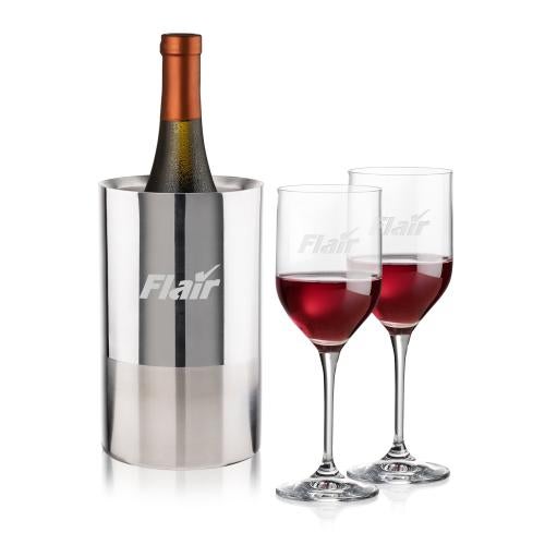 Corporate Gifts - Barware - Gift Sets - Catania Wine Cooler & Belmont Wine Set