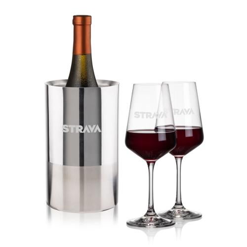 Corporate Gifts - Barware - Wine Accessories - Wine Coolers - Catania Wine Cooler & Cannes Wine Set