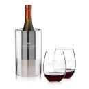 Catania Wine Cooler & RIEDEL Stemless Wine Set
