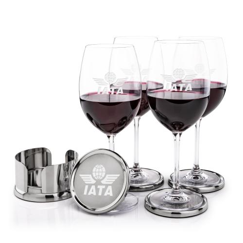 Corporate Gifts - Barware - Gift Sets - Baldoni Coasters & Blyth Wine Set