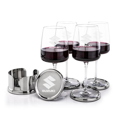 Corporate Gifts - Barware - Gift Sets - Baldoni Coasters & Dunhill Wine Set