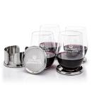 Baldoni Coasters & Redmond Stemless Wine Set