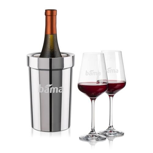 Corporate Gifts - Barware - Gift Sets - Milano Wine Cooler & Breckland Wine Set
