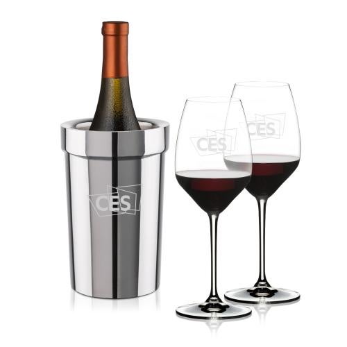 Corporate Gifts - Barware - Wine Accessories - Wine Coolers - Milano Wine Cooler & RIEDEL Extreme Wine Set