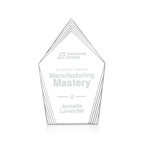 Awards and Trophies - Acrylic Awards - Grayson Clear Peaks Acrylic Award