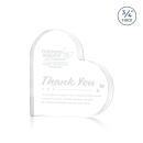 Davina Heart Clear Unique Crystal Award