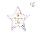 Esna Full Color Clear Star Crystal Award