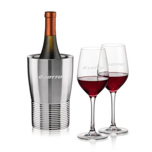 Corporate Gifts - Barware - Wine Accessories - Wine Coolers - Genoa Wine Cooler & Lethbridge Wine Set