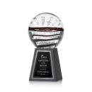 Serenity Black on Tall Marble Globe Glass Award