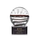 Serenity Black on Paragon Base Globe Glass Award