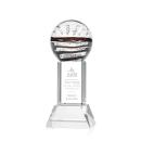 Serenity Clear on Stowe Base Globe Glass Award