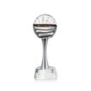Serenity Clear on Willshire Base Globe Glass Award
