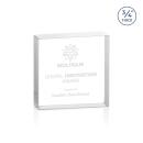 Upton Square Clear Square / Cube Crystal Award