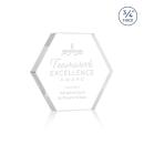 Gilford Hexagon Clear Polygon Crystal Award