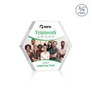 Gilford Hexagon Full Color Clear Polygon Crystal Award