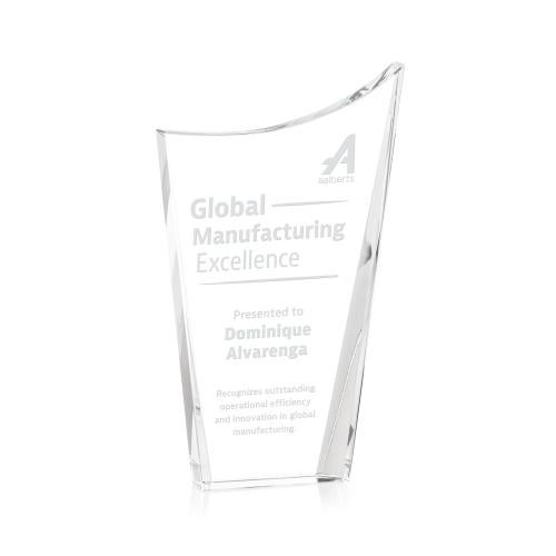 Awards and Trophies - Crystal Awards - Burnett Clear Peaks Crystal Award