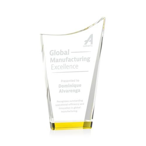 Awards and Trophies - Crystal Awards - Burnett Gold Peaks Crystal Award