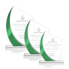 Employee Gifts - Wadebridge Green Peaks Crystal Award
