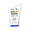 Burnett Full Color Blue  Peaks Crystal Award