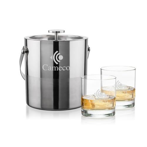 Corporate Gifts - Barware - Gift Sets - Catania Ice Bucket & Aristocrat On-the-Rocks Set