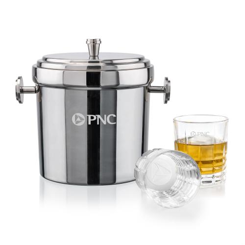 Corporate Gifts - Barware - Gift Sets - Milano Ice Bucket & Fortino On-the-Rocks Set