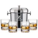 Milano Ice Bucket & Heathfield On-the-Rocks Set