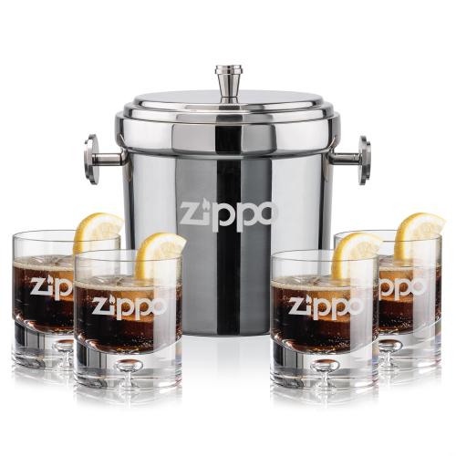 Corporate Gifts - Barware - Gift Sets - Milano Ice Bucket & Montana On-the-Rocks Set