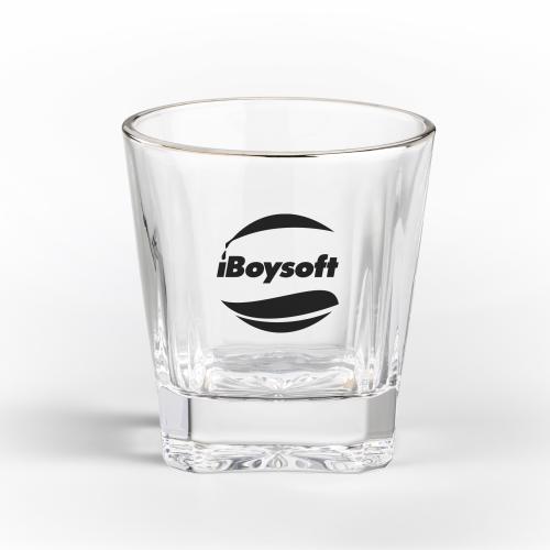 Corporate Gifts - Barware - On the Rocks Glasses - Santana Silver Rim OTR - Imprinted