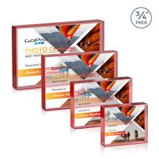 Verona Full Color Paperweight - Red - Corporate Gifts