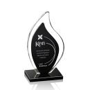 Flamingo Black Flame Crystal Award