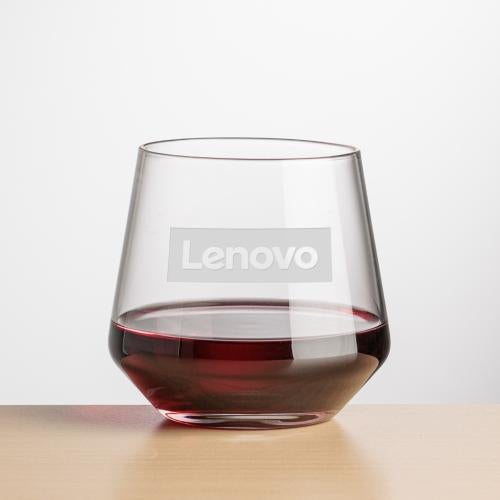Corporate Gifts - Barware - Wine Glasses - Tucson Stemless Wine - Deep Etch