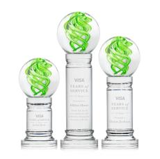Vortex Clear on Colverstone Base Globe Glass Award - Awards and Trophies