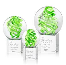 Vortex Clear on Granby Base Globe Glass Award - Awards and Trophies
