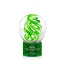 Vortex Green on Marvel Base Globe Glass Award