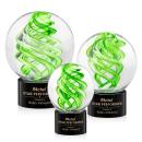 Vortex Black on Marvel Base Globe Glass Award