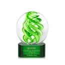 Vortex Green on Paragon Base Globe Glass Award