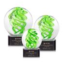 Vortex Black on Paragon Base Globe Glass Award