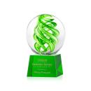 Vortex Green on Robson Base Globe Glass Award