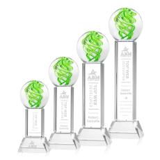 Vortex Clear on Stowe Base Globe Glass Award - Glass Awards