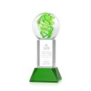 Vortex Green on Stowe Base Globe Glass Award