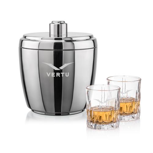 Corporate Gifts - Barware - Gift Sets - Pescara Ice Bucket & Newport On-the-Rocks Set
